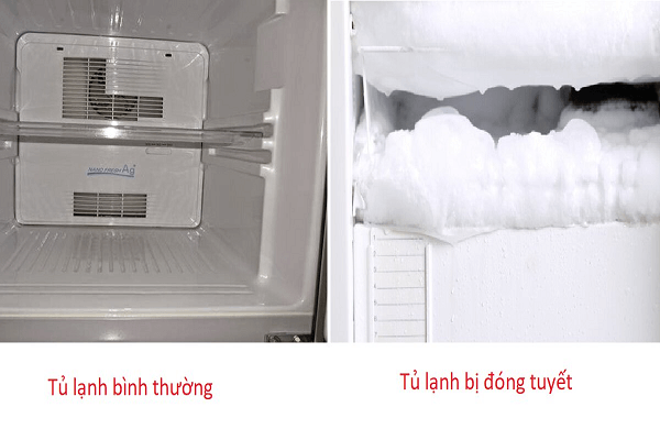 sửa tủ lạnh không xả tuyết
